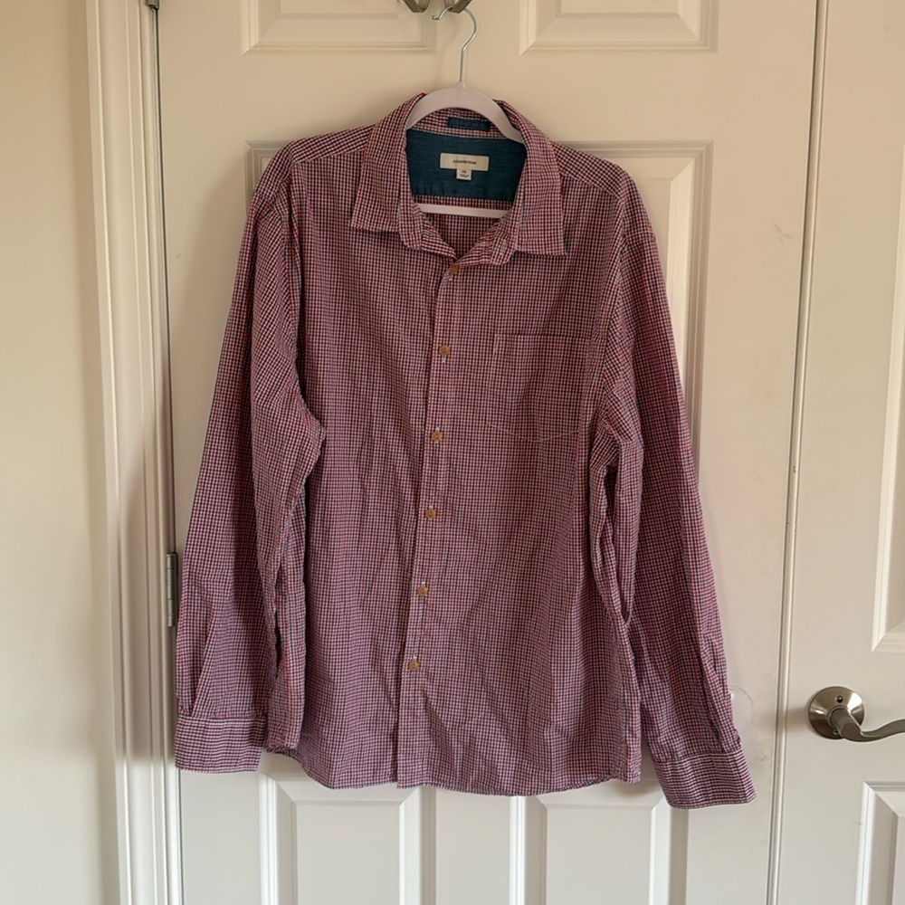 Country Road Red & Blue Checked XXL Button Down Shirt